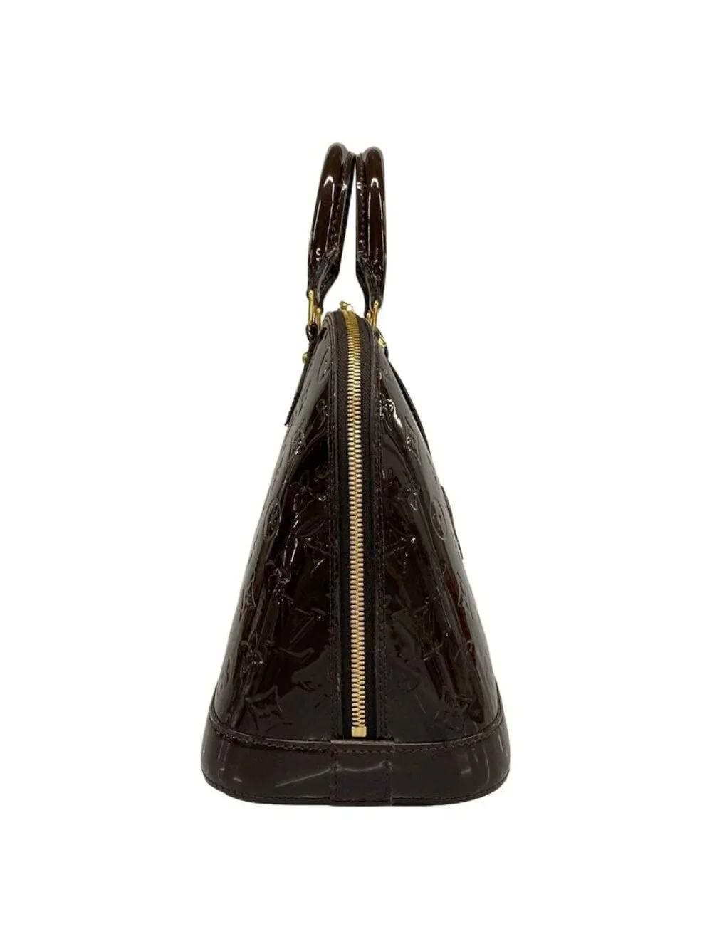 Louis Vuitton Handbag Monogram Vernis Alma PM Terre Domble Leather